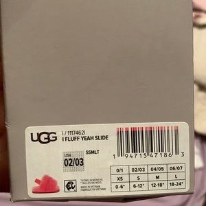 Infant ugg fluff yea slide pink